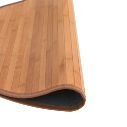 Tapis rond naturel 100 cm bambou 