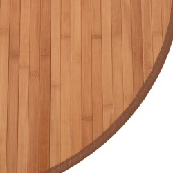 Tapis rond naturel 100 cm bambou 