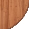 Tapis rond marron 100 cm bambou 