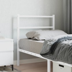 Tête de lit métal blanc 75 cm 
