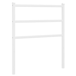Tête de lit métal blanc 75 cm 