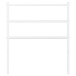 Tête de lit métal blanc 75 cm 