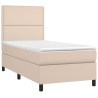 Sommier à lattes de lit avec matelas Cappuccino 80x200 cm 