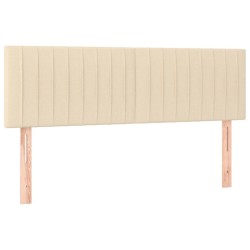Tête de lit à LED Crème 144x5x78/88 cm Tissu 