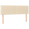 Tête de lit à LED Crème 144x5x78/88 cm Tissu 