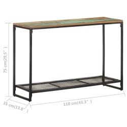 Table console 110x35x75 cm Bois de récupération massif 