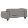 Lit pour chien gris 70x45x30 cm similicuir 