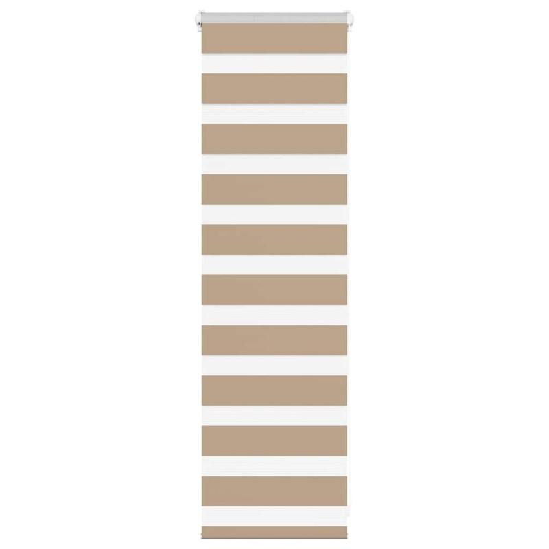 Store zèbre marron sable largeur du tissu 40,9 cm polyester 