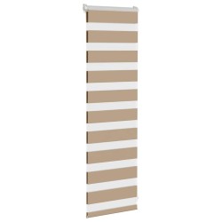 Store zèbre marron sable largeur du tissu 40,9 cm polyester 