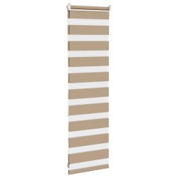Store zèbre marron sable largeur du tissu 40,9 cm polyester 