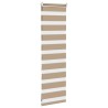 Store zèbre marron sable largeur du tissu 40,9 cm polyester 