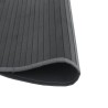 Tapis rond gris 100 cm bambou 
