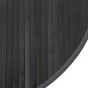 Tapis rond gris 100 cm bambou 