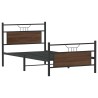 Cadre de lit sans matelas chêne marron 100x190 cm 