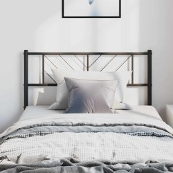 Tête de lit métal noir 100 cm 