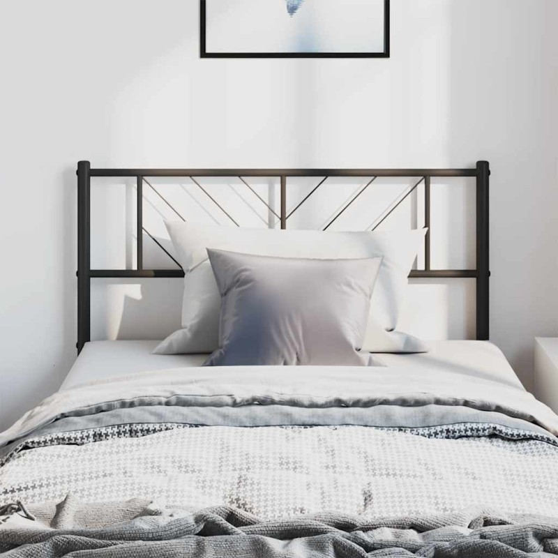 Tête de lit métal noir 100 cm Tête de lit métal noir 100 cm
