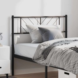 Tête de lit métal noir 100 cm 