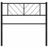 Tête de lit métal noir 100 cm 