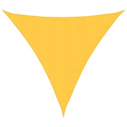 Voile de parasol tissu oxford triangulaire 3,6x3,6x3,6 m jaune 