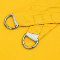 Voile de parasol tissu oxford triangulaire 3,6x3,6x3,6 m jaune 