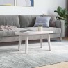 Dessus de table blanc 60x30x2,5 cm bois de pin massif ovale 
