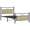 Cadre de lit sans matelas chêne sonoma 100x190 cm 
