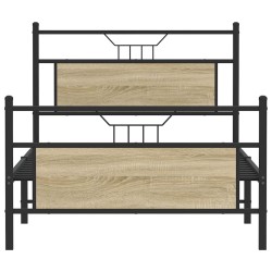 Cadre de lit sans matelas chêne sonoma 100x190 cm 