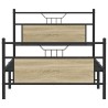 Cadre de lit sans matelas chêne sonoma 100x190 cm 
