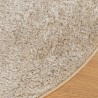Tapis ISTAN à poils longs aspect brillant beige Ø 200 cm 