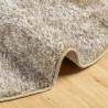 Tapis ISTAN à poils longs aspect brillant beige Ø 200 cm 