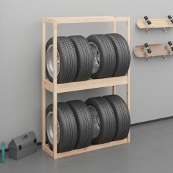 Porte-pneus 120x40x180 cm Bois de pin massif 