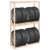 Porte-pneus 120x40x180 cm Bois de pin massif 