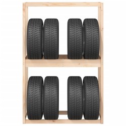 Porte-pneus 120x40x180 cm Bois de pin massif 