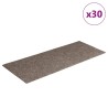 Tapis d'escalier auto-adhésifs 30 pcs crème 60x25 cm 