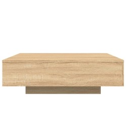 Table basse chêne sonoma 100x100x31 cm bois d'ingénierie 