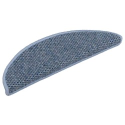 Tapis d'escalier autocollants 15 pcs 56x17x3 cm Bleu 