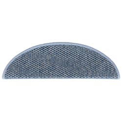 Tapis d'escalier autocollants 15 pcs 56x17x3 cm Bleu 