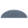 Tapis d'escalier autocollants 15 pcs 56x17x3 cm Bleu 