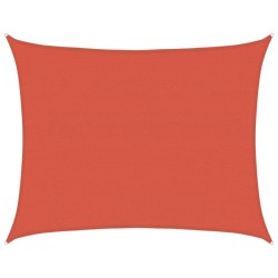 Voile d'ombrage 160 g/m² Terre cuite 6x7 m PEHD 
