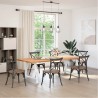 Pieds de table à manger en forme de A 2 pièces Blanc 90 x (72-73) cm Acier 