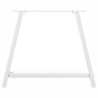 Pieds de table à manger en forme de A 2 pièces Blanc 90 x (72-73) cm Acier 