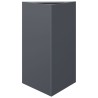 Jardinière anthracite triangulaire 50x43x75 cm acier 