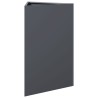 Jardinière anthracite triangulaire 50x43x75 cm acier 