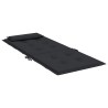 Coussins de chaise à dossier haut lot de 4 noir tissu oxford 