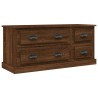 Meuble TV chêne marron 100x35,5x45 cm bois d'ingénierie 