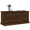 Meuble TV chêne marron 100x35,5x45 cm bois d'ingénierie 
