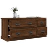 Meuble TV chêne marron 100x35,5x45 cm bois d'ingénierie 