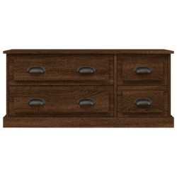 Meuble TV chêne marron 100x35,5x45 cm bois d'ingénierie 