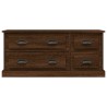 Meuble TV chêne marron 100x35,5x45 cm bois d'ingénierie 