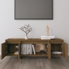 Meuble TV Chêne marron 120x30x40,5 cm Bois d'ingénierie 